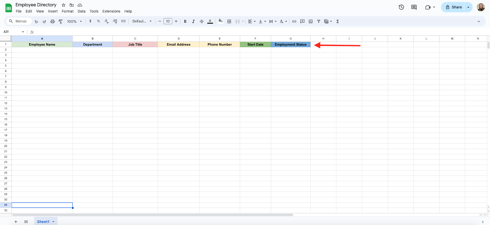 Add labels Define Your Structure
