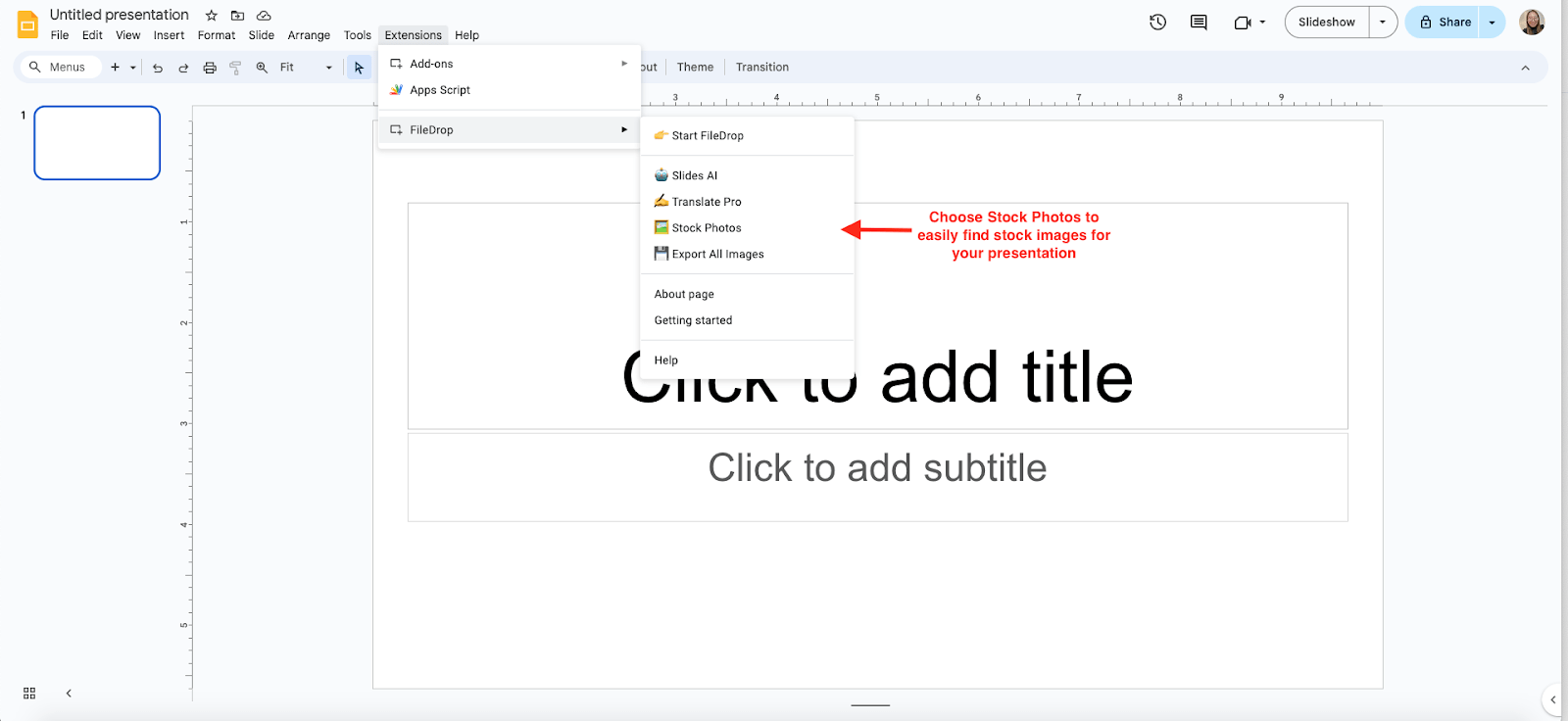 Choose FileDrop
