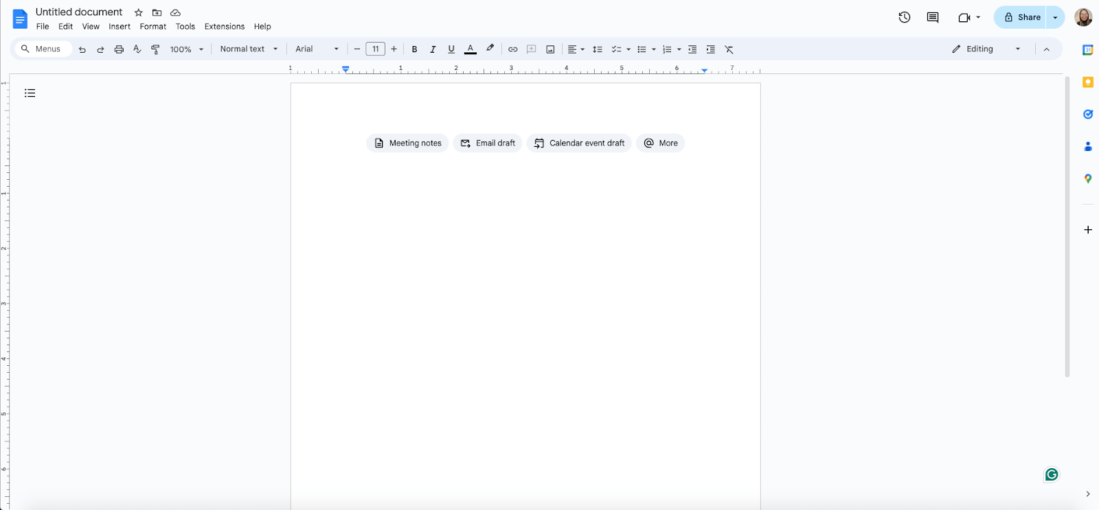 Open Google Docs
