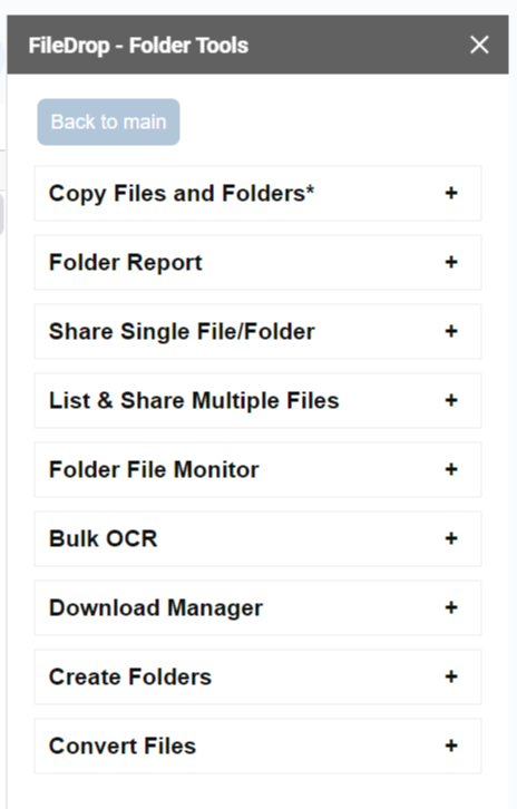 filedrop folder tools latest