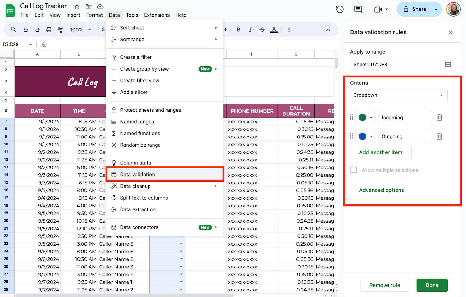 Add Dropdown Lists