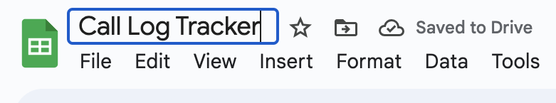 Open Google Sheets