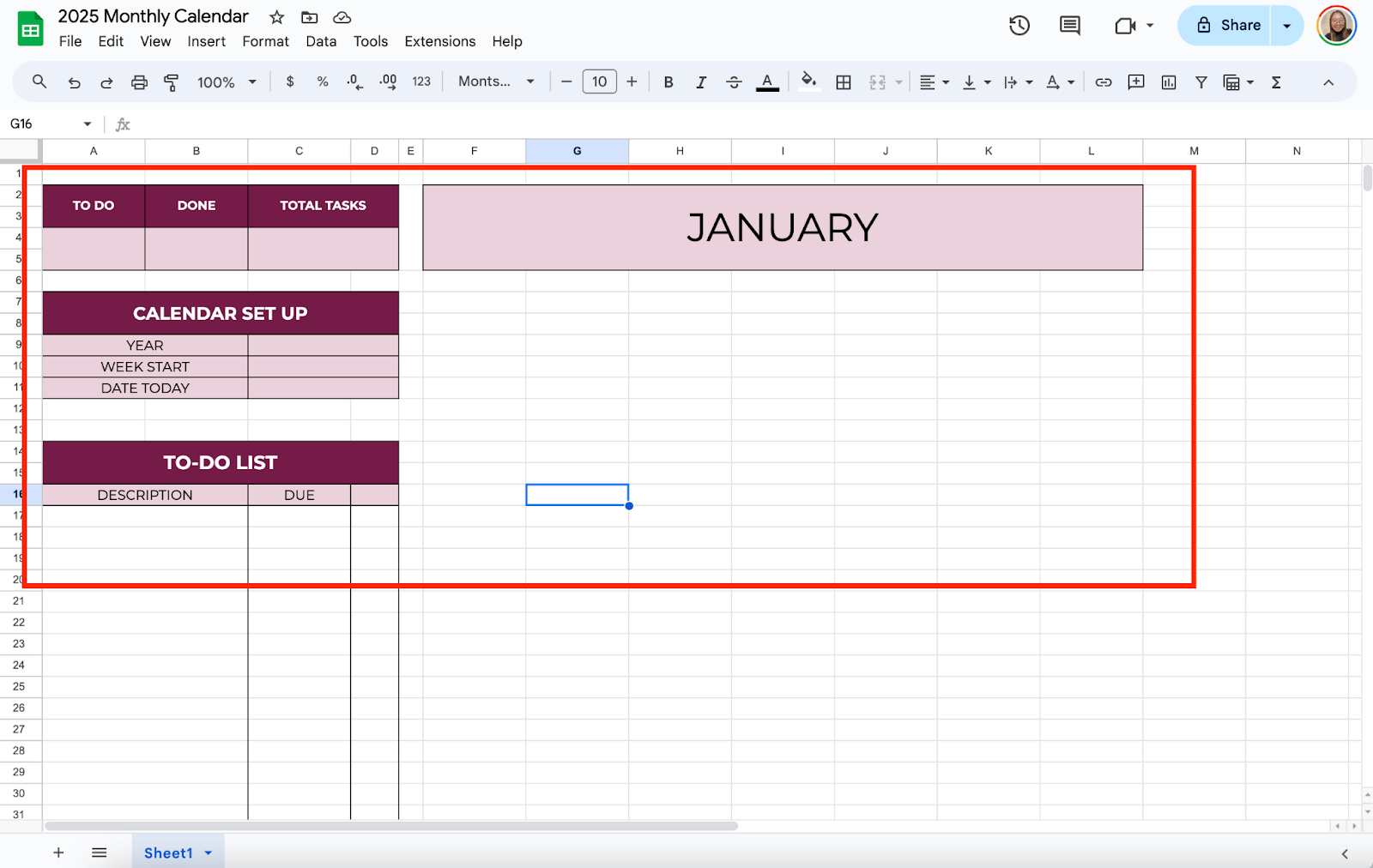 Set Up Your Task Structure