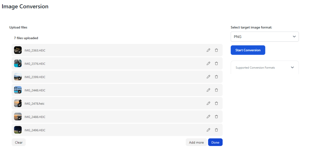 Image Conversion FileDrop