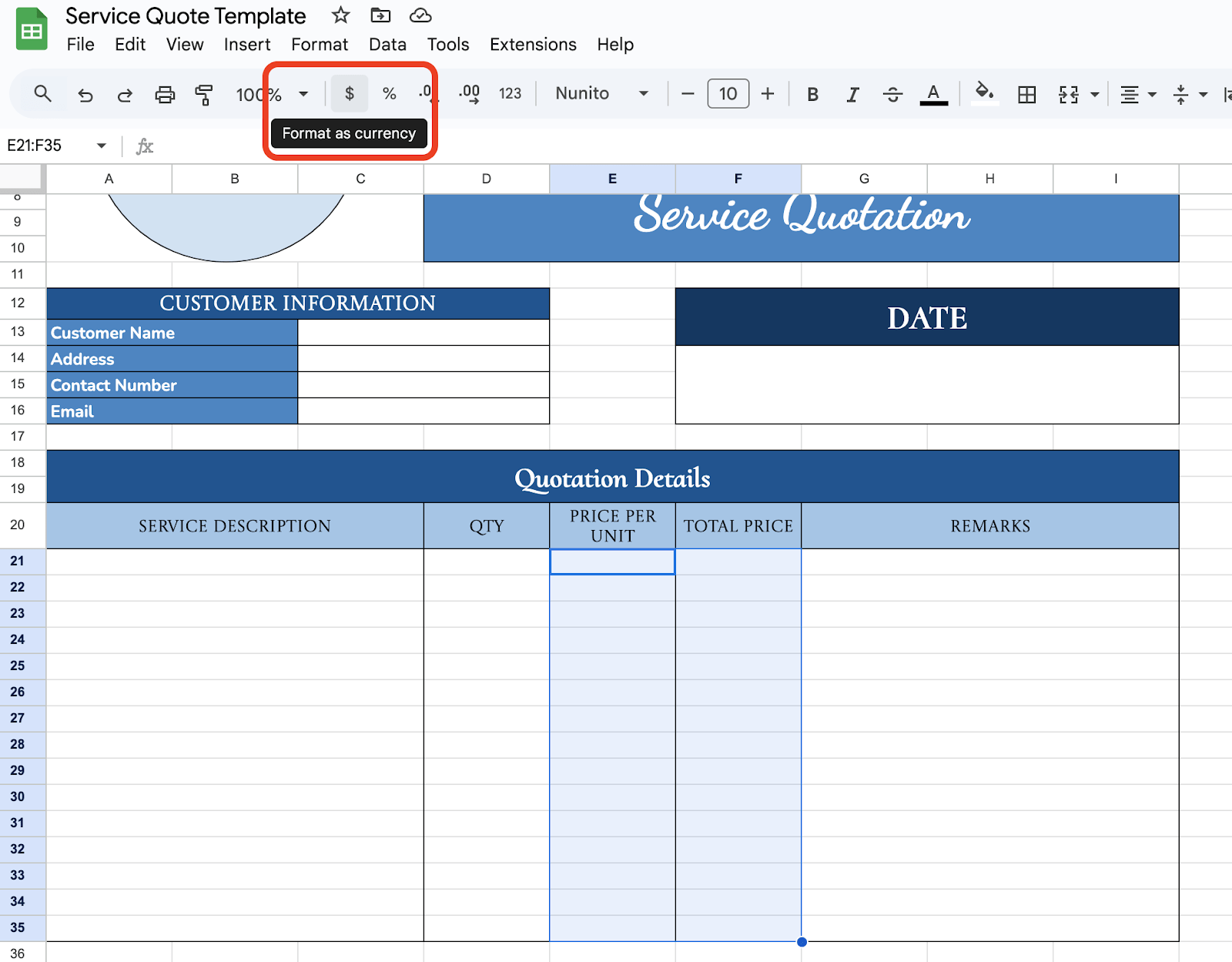 Format Cells for Easy Calculation Format Cells for Easy Calculation