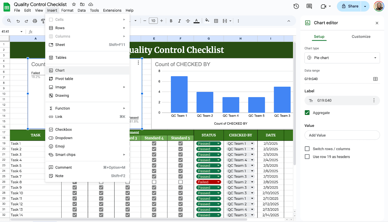 Add Charts Add Charts