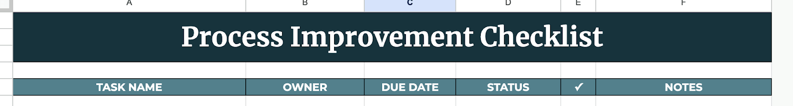 Create Column Headers Create Column Headers