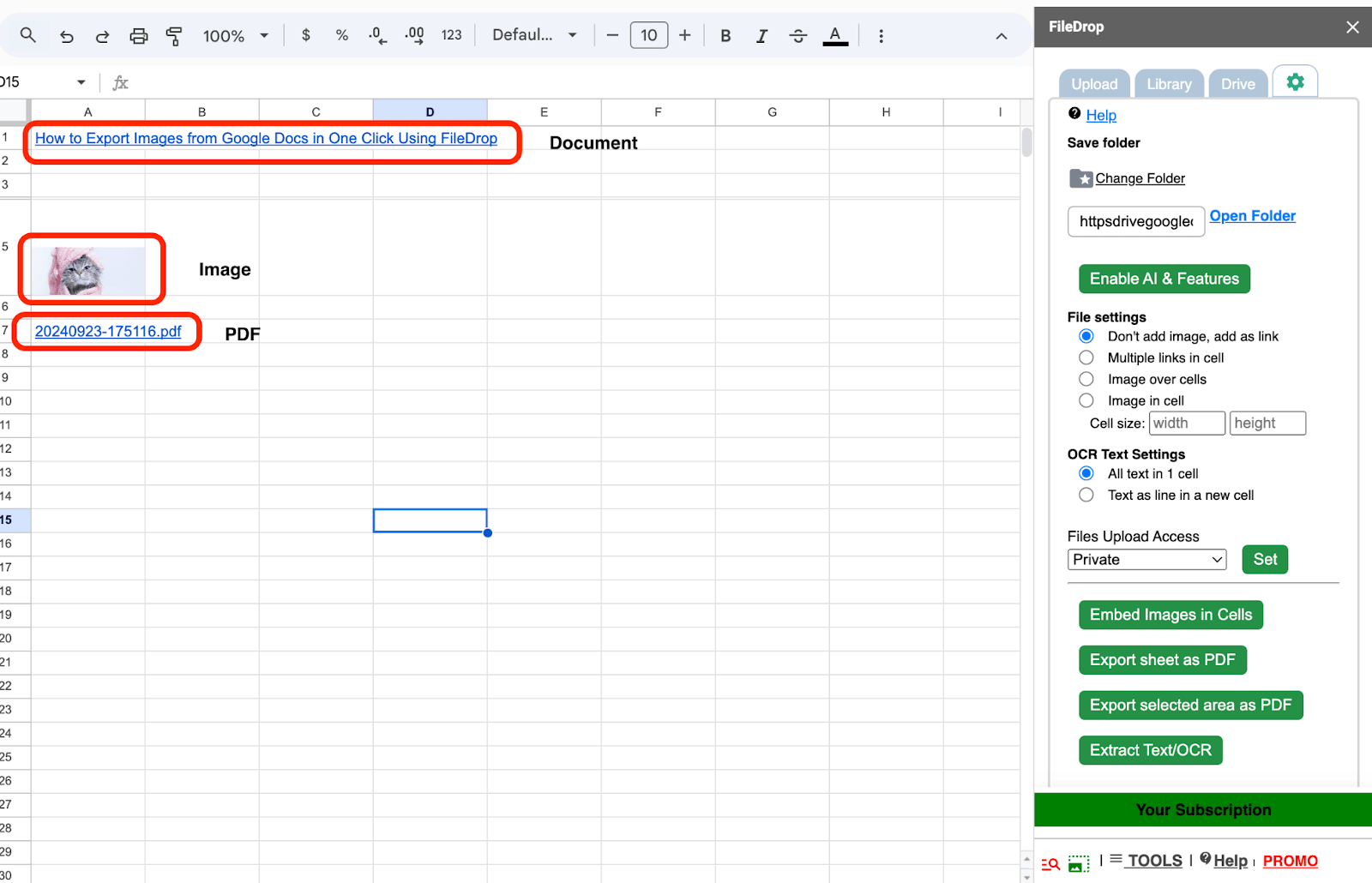 Insert and Attach Any File Type