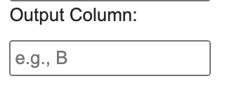 Output Column