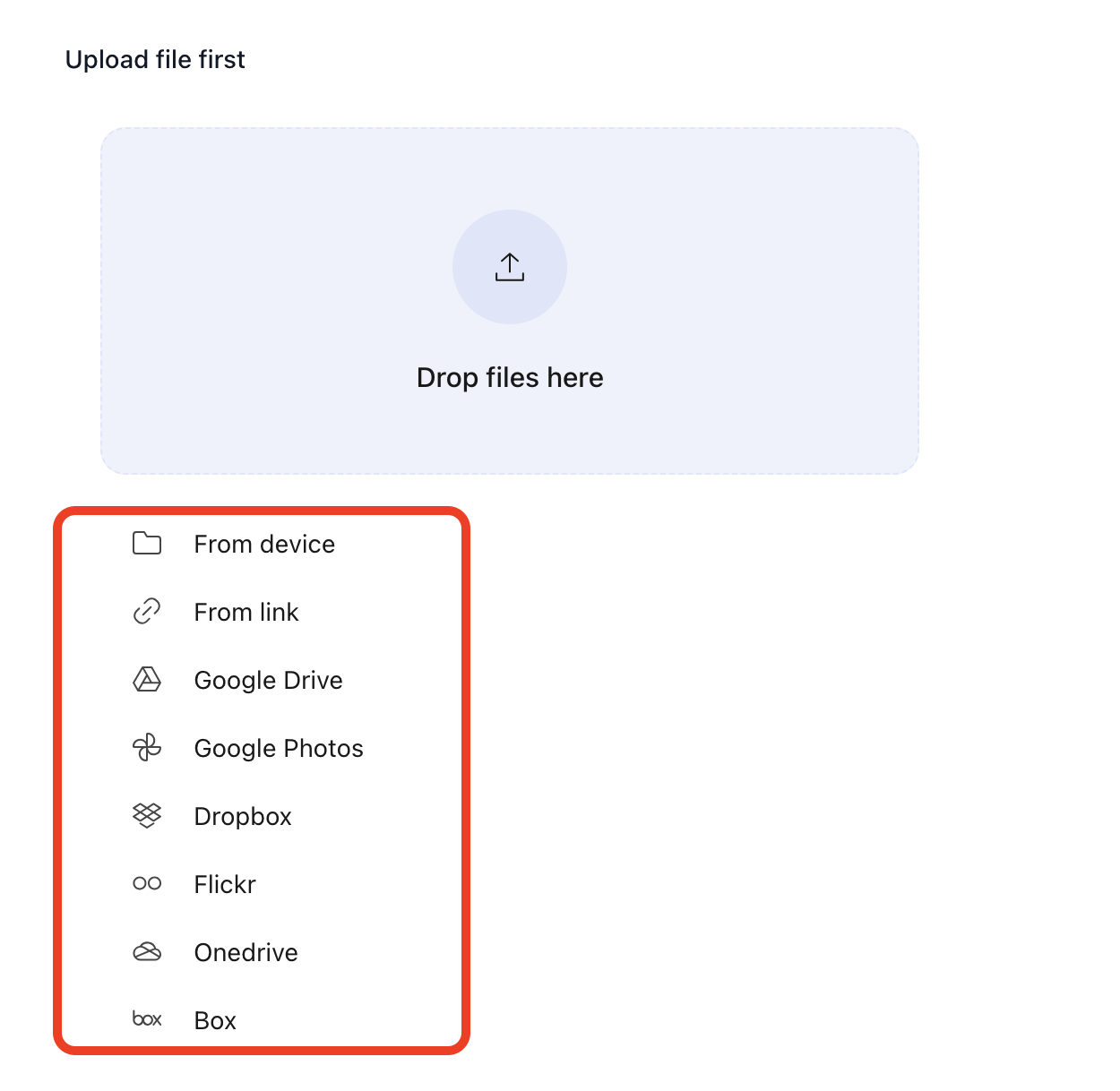 Upload Your File